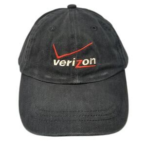 Velocity Verizon Baseball Cap Black One Size Adjustable Embroidered Logo Hat